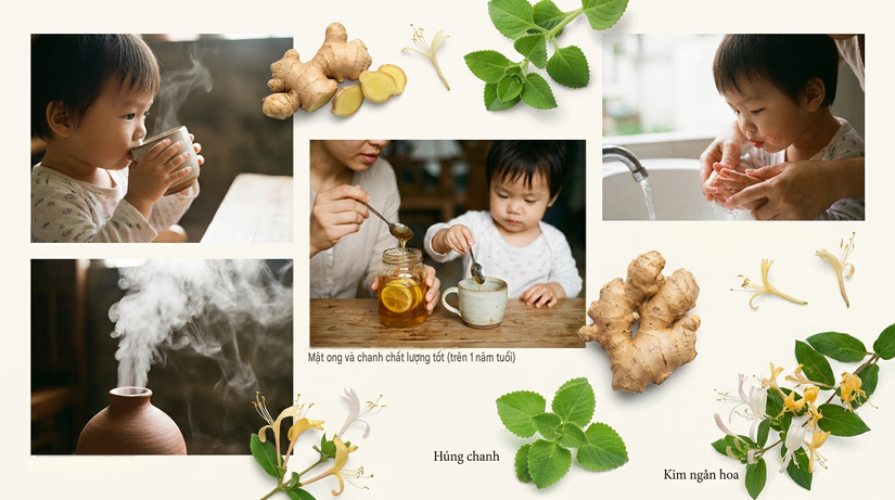 Mẹo chữa khàn tiếng, giảm đau họng cho bé cực hay