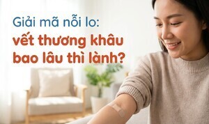 Giải mã nỗi lo: vết thương khâu bao lâu thì lành?