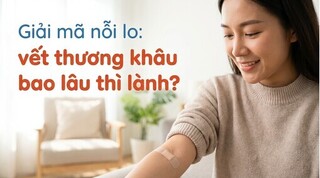 Giải mã nỗi lo: vết thương khâu bao lâu thì lành?