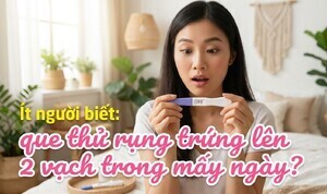 Ít người biết: que thử rụng trứng lên 2 vạch trong mấy ngày?
