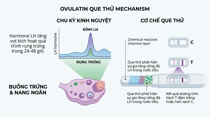 Ít người biết: que thử rụng trứng lên 2 vạch trong mấy ngày?