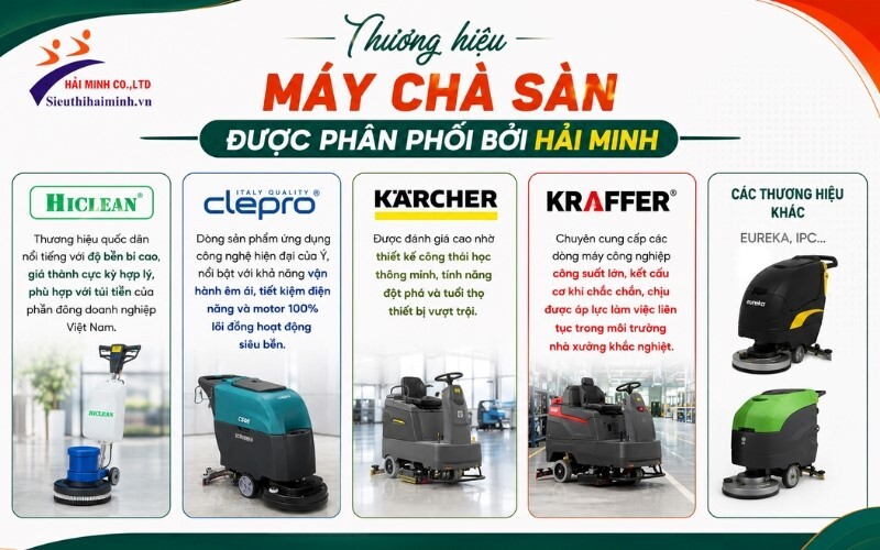 Siêu Thị Hải Minh - Đơn vị phân phối máy chà sàn hàng đầu Việt Nam 