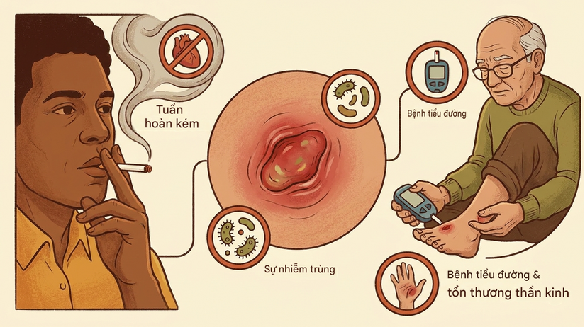 Tại sao vết thương lâu lành? chỉ cách chăm sóc vết thương đúng chuẩn