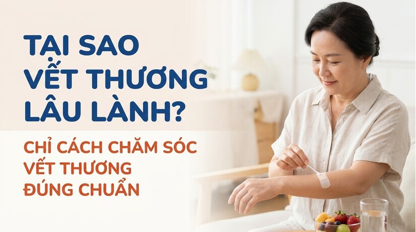 Tại sao vết thương lâu lành? chỉ cách chăm sóc vết thương đúng chuẩn
