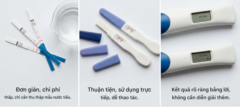 Que thử thai nào tốt? so sánh các loại que giúp bạn chọn lựa