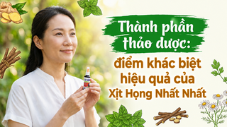 Thành phần thảo dược: điểm khác biệt hiệu quả của Xịt Họng Nhất Nhất
