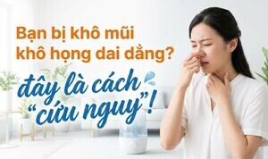 Bạn bị khô mũi khô họng dai dẳng? đây là cách 