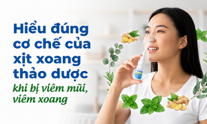 Hiểu đúng cơ chế của xịt xoang thảo dược khi bị viêm mũi, viêm xoang