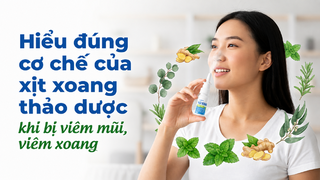Hiểu đúng cơ chế của xịt xoang thảo dược khi bị viêm mũi, viêm xoang