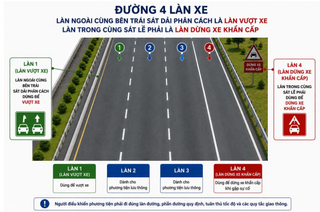 CSGT đề xuất bố trí làn vượt riêng trên cao tốc, xe không được chạy liên tục ở làn trái