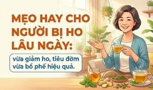 Mẹo hay cho người bị ho lâu ngày: vừa giảm ho, tiêu đờm vừa bổ phế