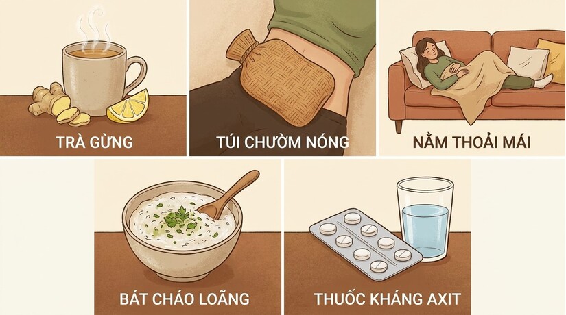 5 mẹo cứu nguy cấp tốc khi bị đau bao tử quặn từng cơn