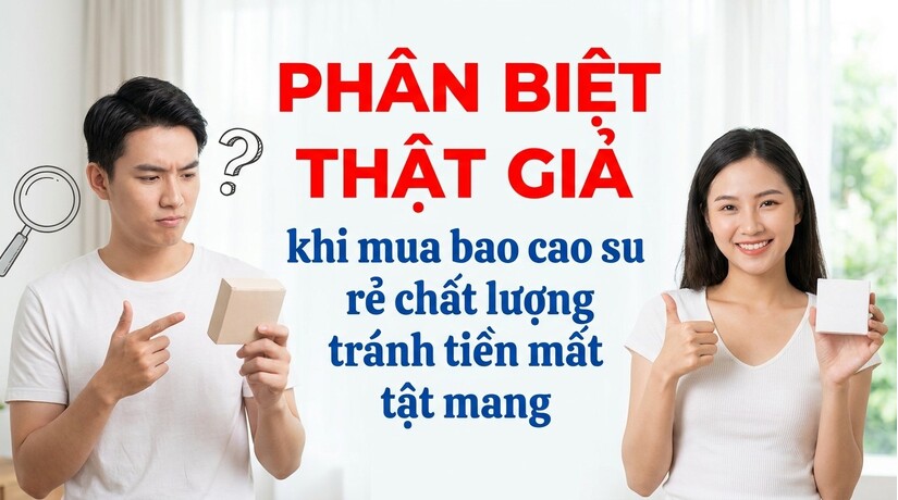 Phân biệt thật giả khi mua bao cao su rẻ chất lượng