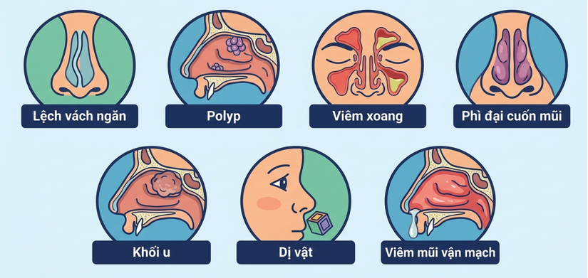 Hay bị nghẹt mũi 1 bên không thở được: lý do ít ai ngờ!