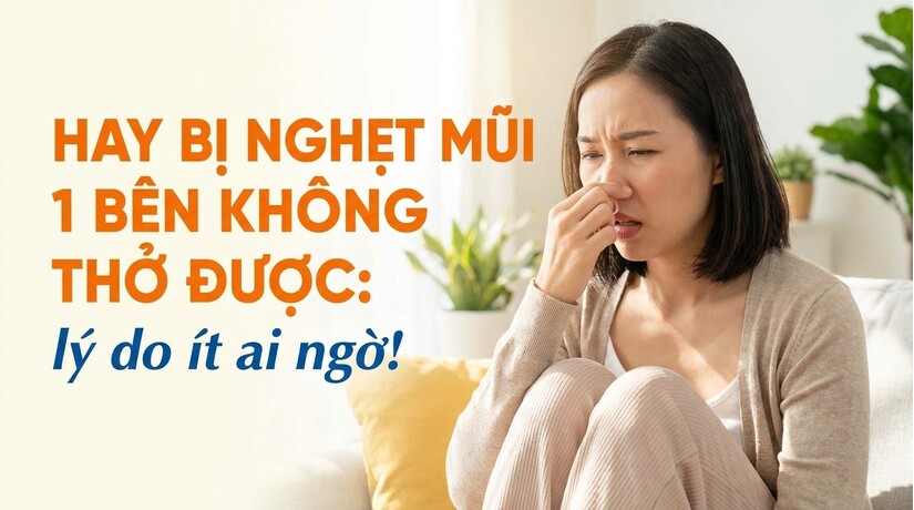 Hay bị nghẹt mũi 1 bên không thở được: lý do ít ai ngờ!