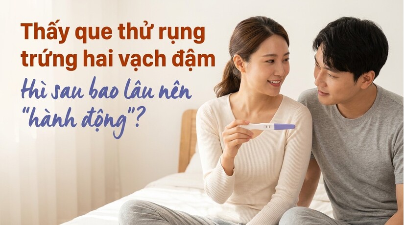 Thấy que thử rụng trứng hai vạch đậm thì sau bao lâu nên "hành động"?