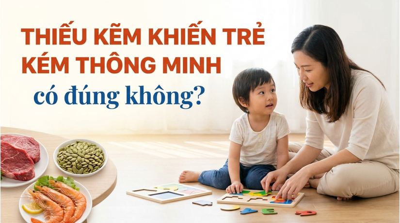 Thiếu kẽm khiến trẻ kém thông minh: có đúng không?
