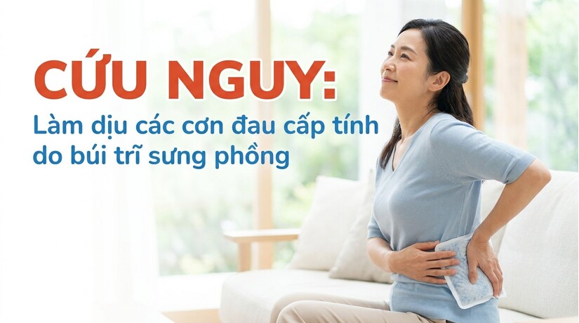 Cứu nguy: làm dịu các cơn đau cấp tính do búi trĩ sưng phồng