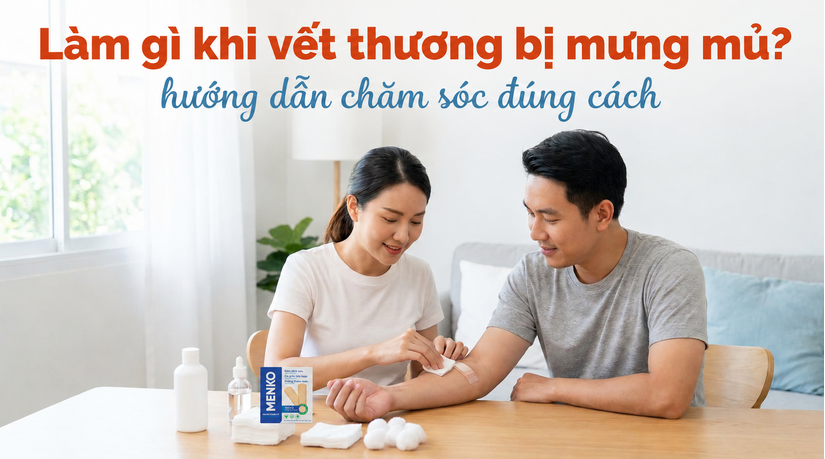 Làm gì khi vết thương bị mưng mủ? hướng dẫn chăm sóc đúng cách
