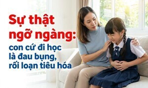 Sự thật ngỡ ngàng: con cứ đi học là đau bụng, rối loạn tiêu hóa