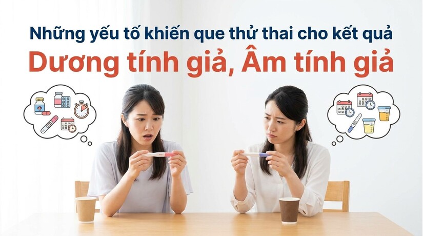 Những yếu tố khiến que thử thai kết quả dương tính, giả âm tính giả