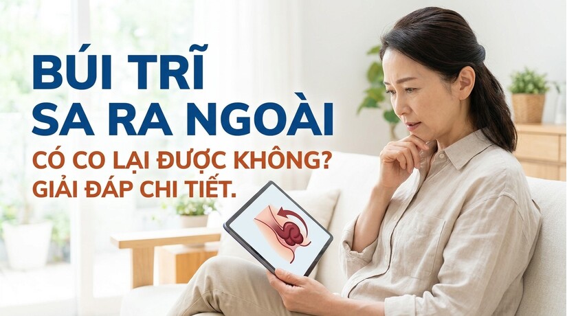 Búi trĩ sa ra ngoài có co lại được không? giải đáp chi tiết