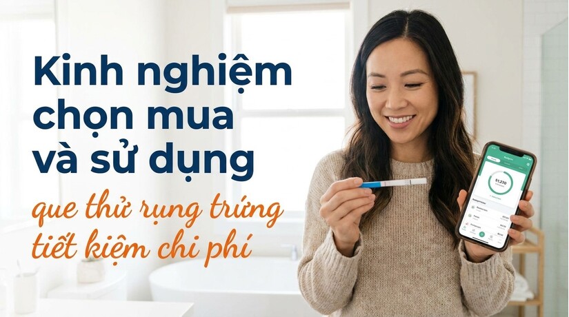 Kinh nghiệm chọn mua và sử dụng que thử rụng trứng tiết kiệm chi phí