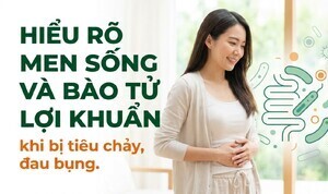 Hiểu rõ men sống và bào tử lợi khuẩn khi bị tiêu chảy, đau bụng