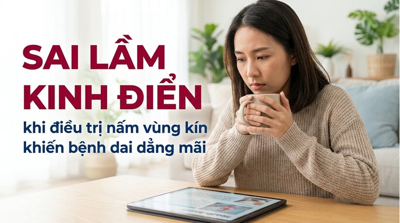 Sai lầm kinh điển khi điều trị nấm vùng kín khiến bệnh dai dẳng mãi