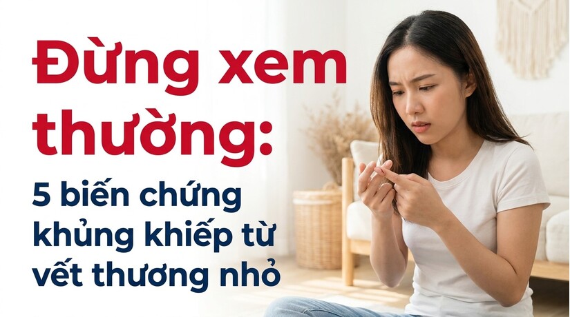 Đừng xem thường: 5 biến chứng khủng khiếp từ vết thương nhỏ