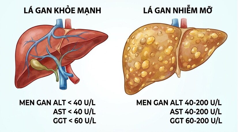 Tại sao không uống rượu bia vẫn mắc gan nhiễm mỡ và men gan cao?