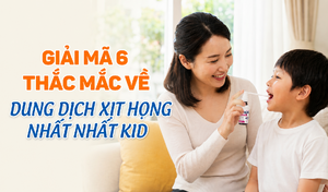 Giải mã 6 thắc mắc về Dung dịch Xịt Họng Nhất Nhất Kid
