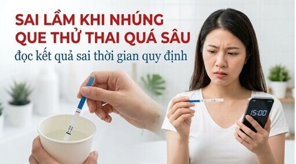Sai lầm khi nhúng que thử thai quá sâu, đọc kết quả sai thời gian