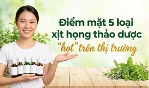 Điểm mặt 5 loại xịt họng thảo dược 