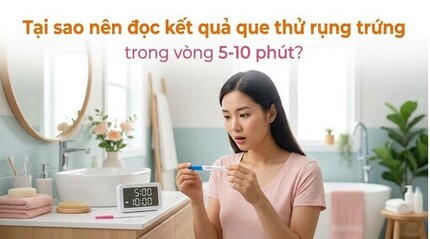 Tại sao nên đọc kết quả que thử rụng trứng trong vòng 5-10 phút?
