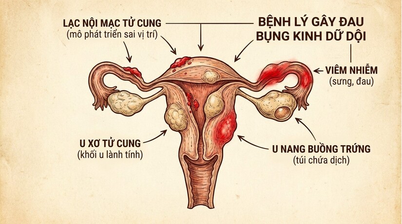 Đau bụng kinh quằn quại mỗi tháng - do điều này!