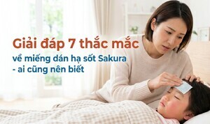 Giải đáp 7 thắc mắc về miếng dán hạ sốt Sakura - ai cũng nên biết