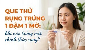 Que thử rụng trứng 1 đậm 1 mờ: khi nào trứng mới chính thức rụng?