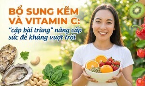 Bổ sung kẽm và vitamin C: 