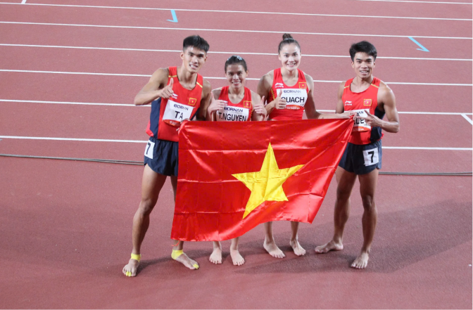 Điền kinh Việt Nam giành HCĐ nghẹt thở ở ASIAD 2026: Bản lĩnh vượt qua 'dàn sao' nhập tịch