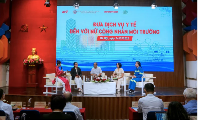 Gần 80% nữ công nhân môi trường đối diện với nguy cơ bệnh cơ xương khớp