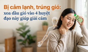 Bị cảm lạnh, trúng gió: xoa dầu gió vào 4 huyệt đạo này giúp giải cảm