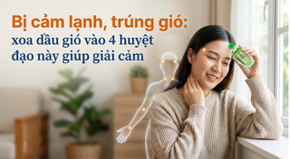 Bị cảm lạnh, trúng gió: xoa dầu gió vào 4 huyệt đạo này giúp giải cảm