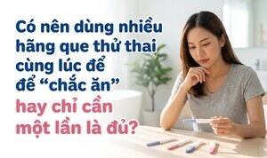 Có nên dùng nhiều hãng que thử thai cùng lúc để 