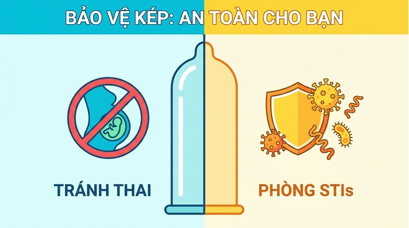 Dùng bao cao su lúc gần xong: tỷ lệ có thai là bao nhiêu %?