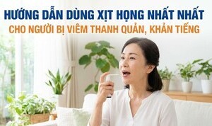 Hướng dẫn dùng xịt họng nhất nhất cho người bị viêm thanh quản