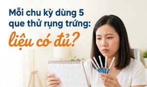 Mỗi chu kỳ dùng 5 que thử rụng trứng: liệu có đủ?