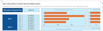 File quản lý kho bằng Excel miễn phí: Hướng dẫn tạo và sử dụng chi tiết cho chủ shop