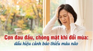 Cơn đau đầu, chóng mặt khi đổi mùa: dấu hiệu cảnh báo thiếu máu não