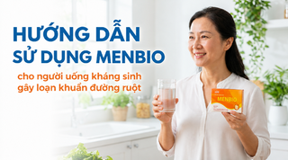 Hướng dẫn sử dụng Menbio cho người uống kháng sinh